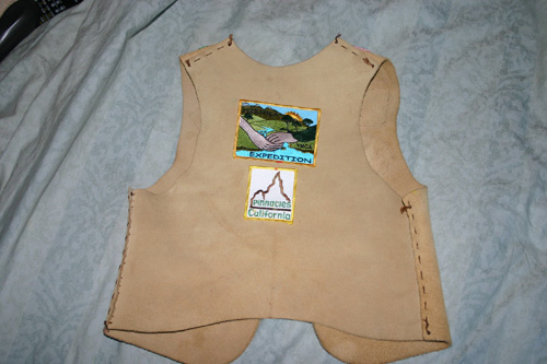 Back of found vest