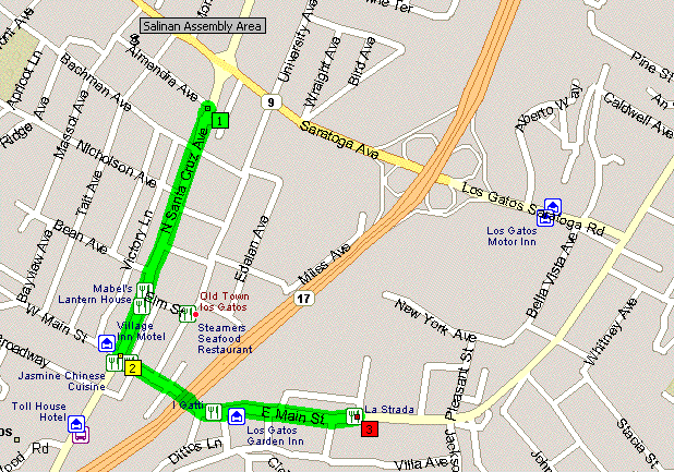 Map of Parade Route